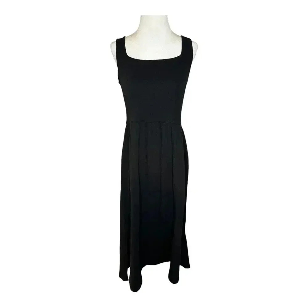 NEW Madewell Women’s XS Black‎ Knit Tank Midi Dress NWT Soldout Style - Picture 2 of 8